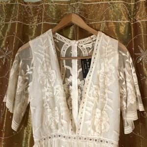 A beautiful white dress.